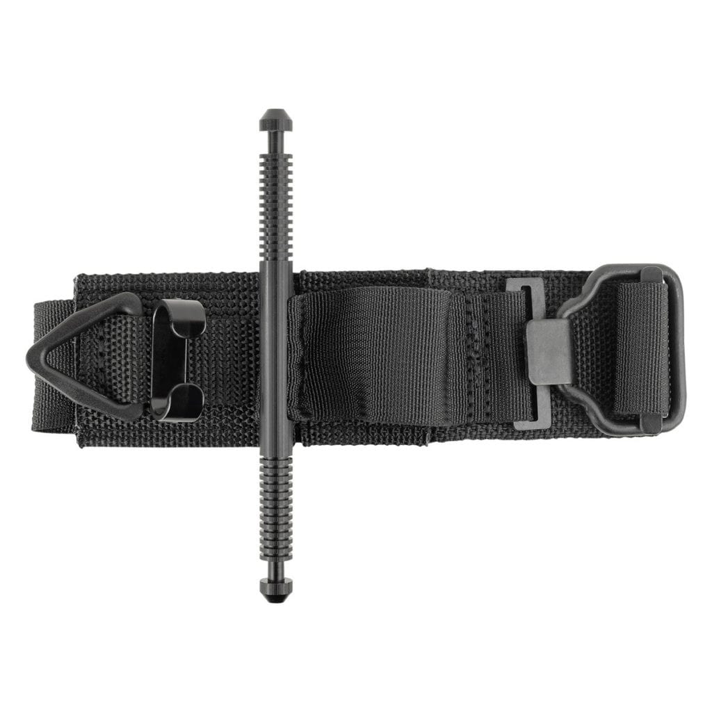 SOF Tactical Tourniquet shows unique clip, winless and triangular securing bracket